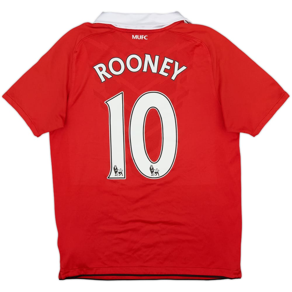 2010-11 Manchester United Home Shirt Rooney #10 - 8/10 - (XL.Boys)