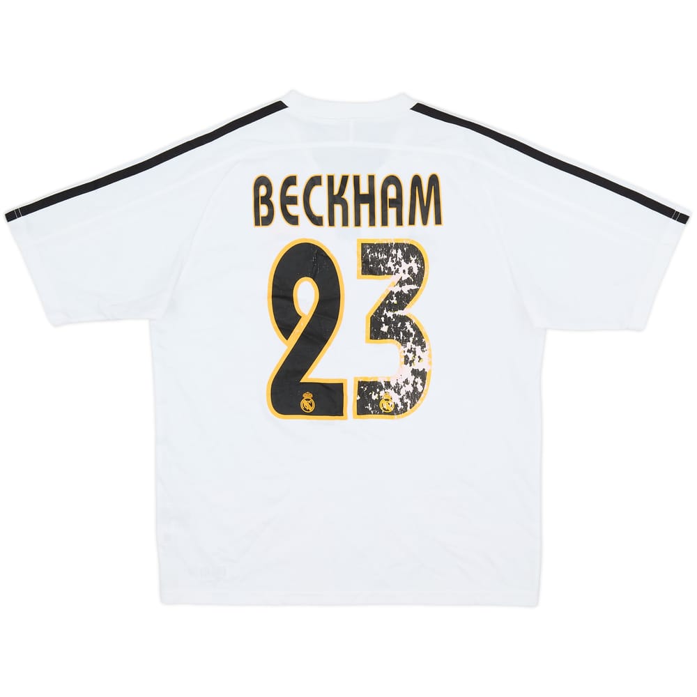 2003-04 Real Madrid Home Shirt Beckham #23 - 4/10 - (L.Boys)