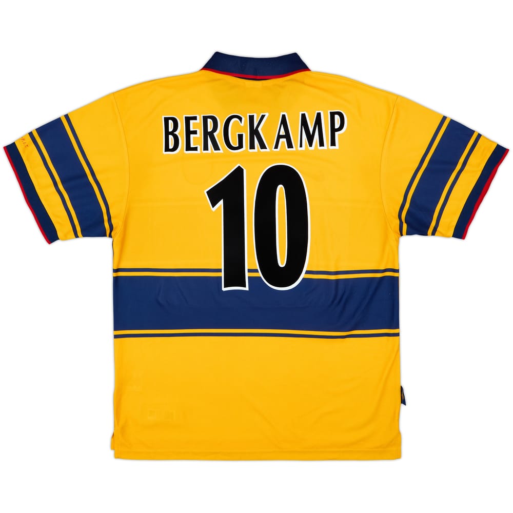1997-99 Arsenal Away Shirt Bergkamp #10 - 8/10 - (XL)