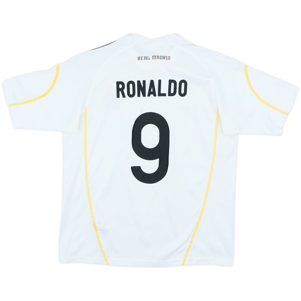 2009-10 Real Madrid Home Shirt Ronaldo #9 - 5/10 - (M.Boys)