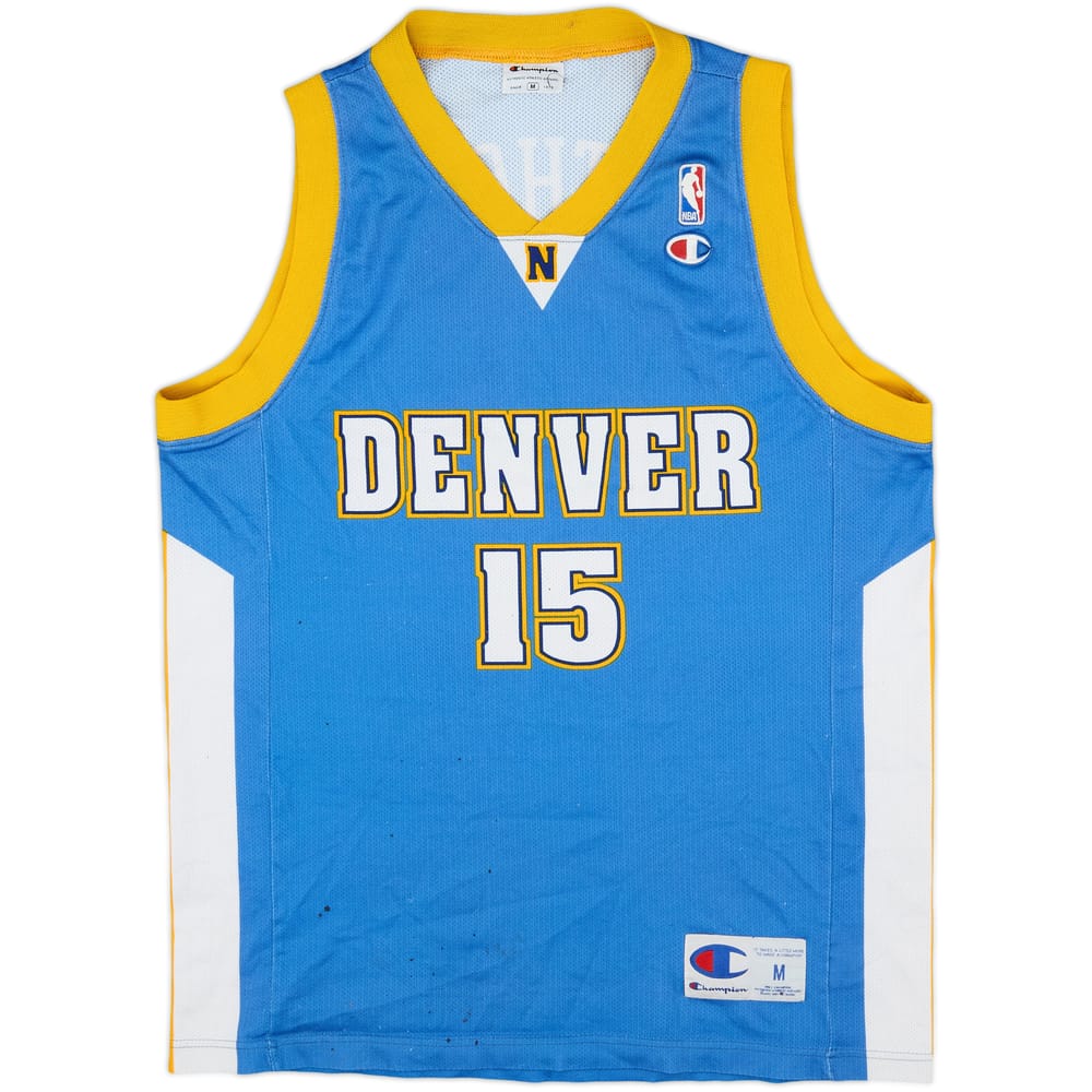 2003-10 Denver Nuggets Anthony #15 Champion Away Jersey - 4/10 - (M)