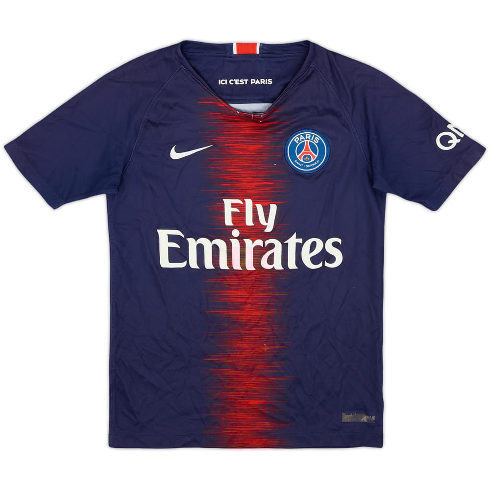 2018-19 Paris Saint-Germain Home Shirt - 7/10 - (S.Boys)