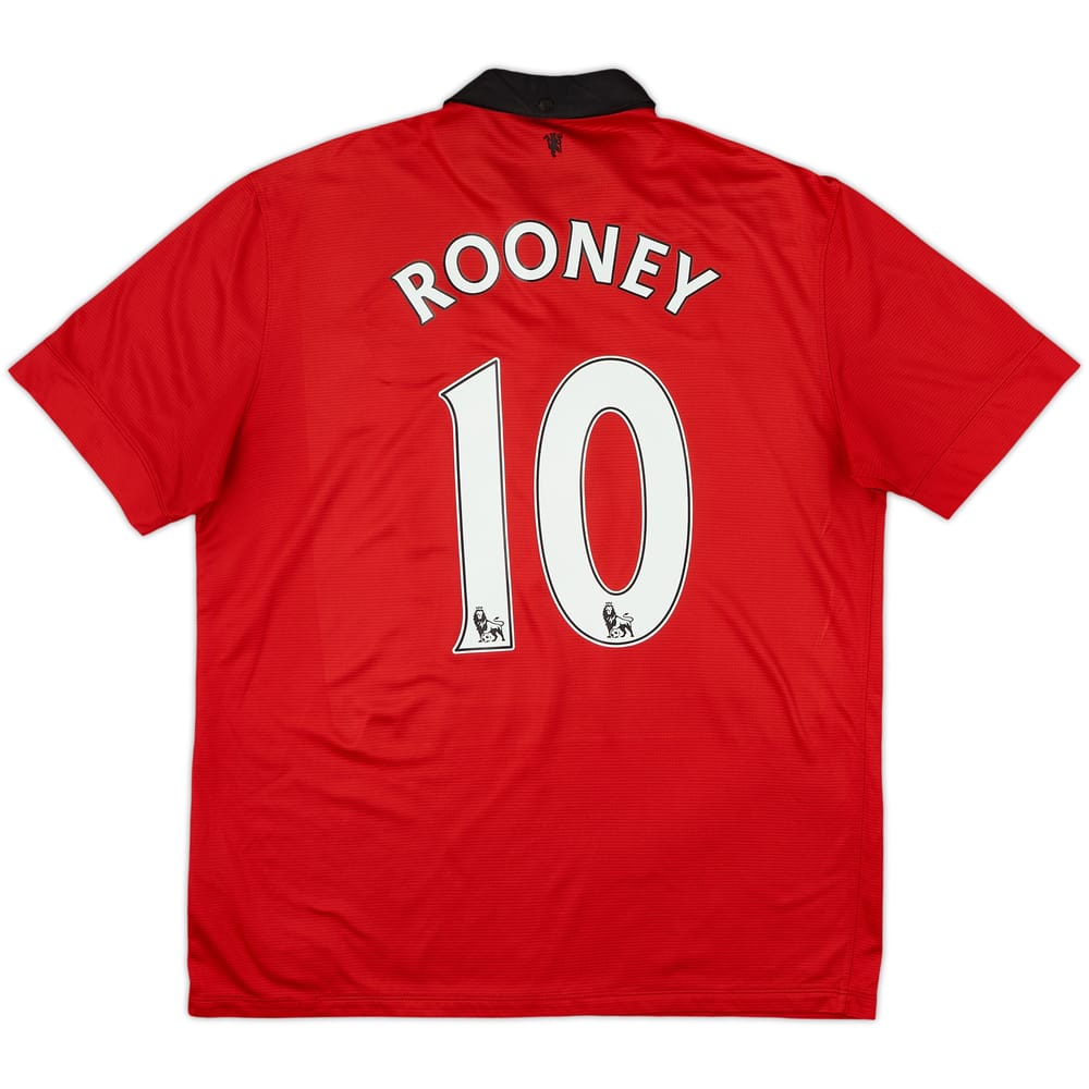 2013-14 Manchester United Home Shirt Rooney #10 - 4/10 - (L)