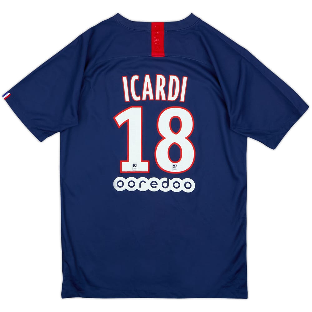 2019-20 Paris Saint-Germain Home Shirt Icardi #18 - 9/10 - (XL.Boys)