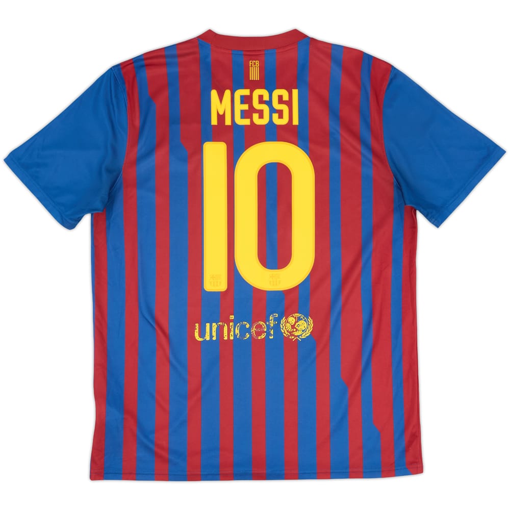 2011-12 Barcelona Basic Home Shirt Messi #10 - 6/10 - (L)