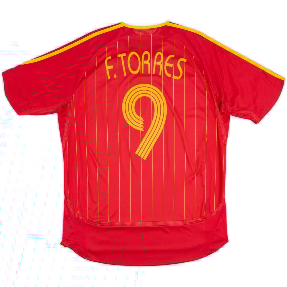 2006-08 Spain Home Shirt F.Torres #9 - 5/10 - (L)