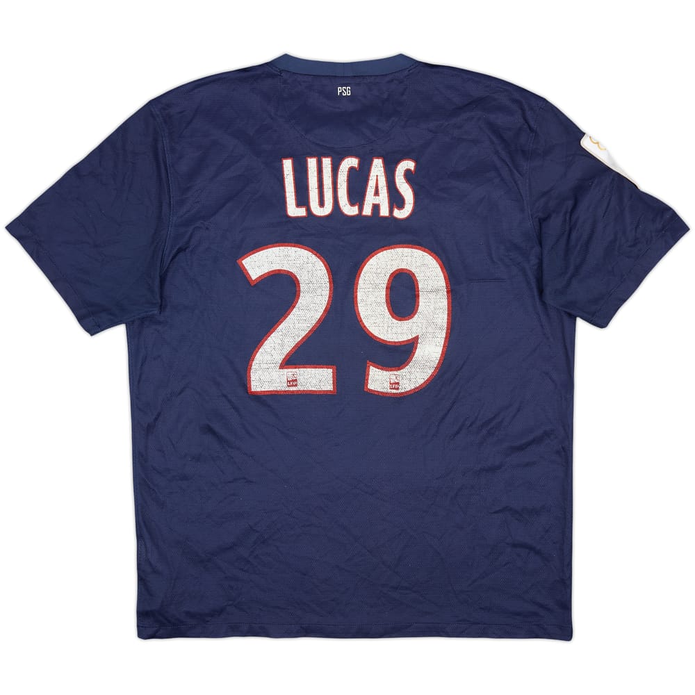 2012-13 Paris Saint-Germain Home Shirt Lucas #29 - 5/10 - (L)