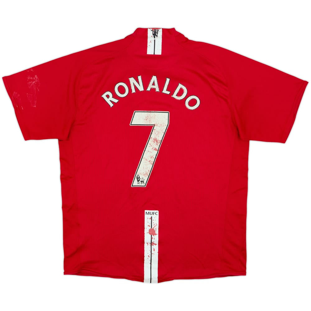2007-09 Manchester United Home Shirt Ronaldo #7 - 4/10 - (L)