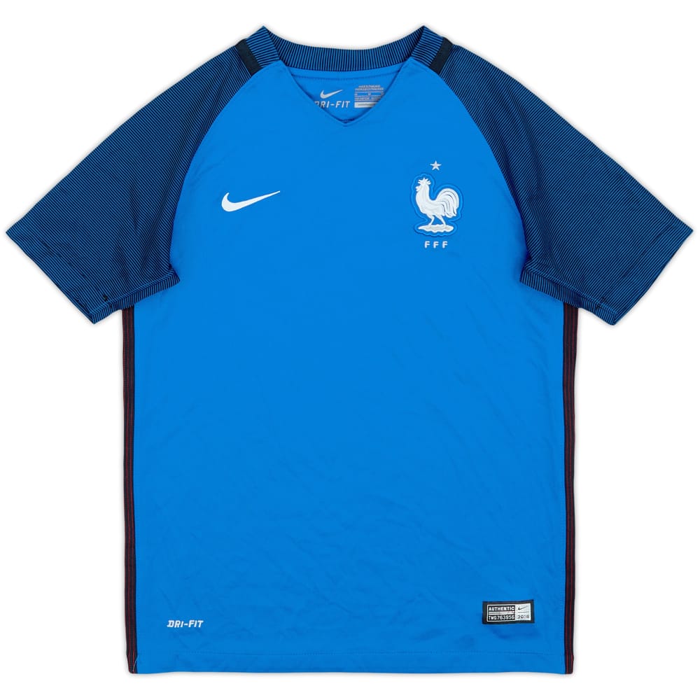 2016-17 France Home Shirt - 9/10 - (M.Boys)