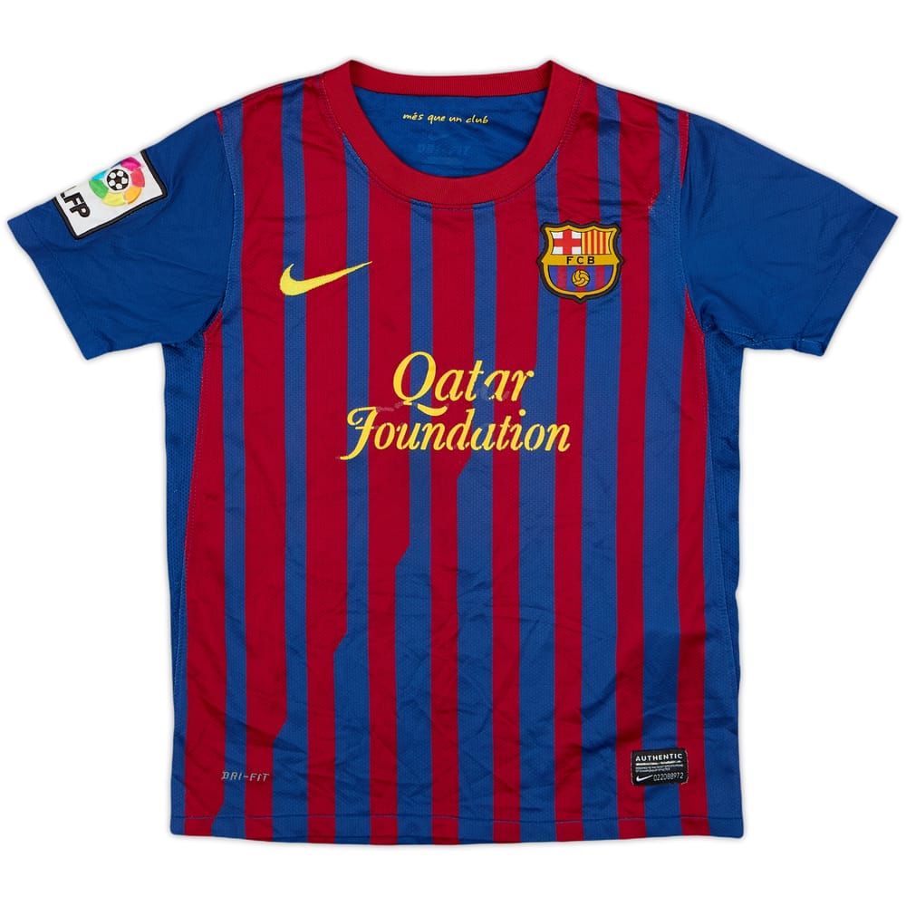 2011-12 Barcelona Home Shirt - 4/10 - (S.Boys)
