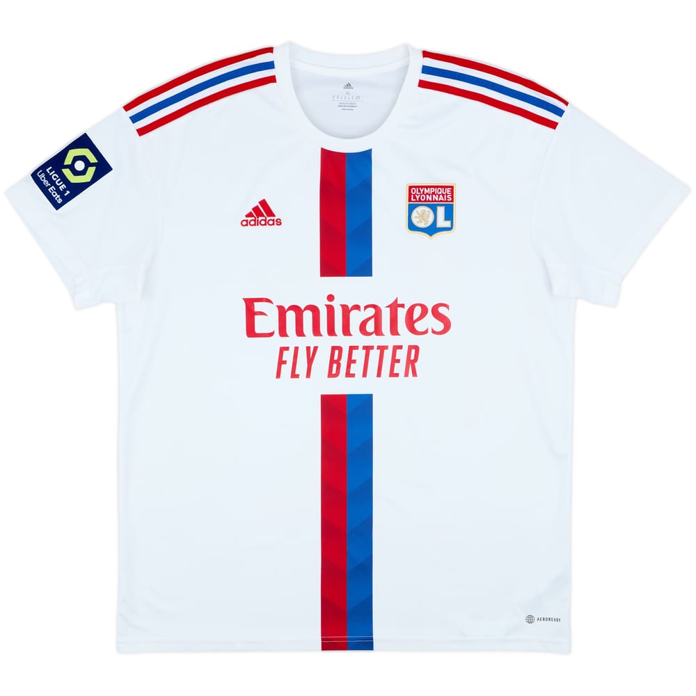 2022-23 Olympique Lyonnais Home Shirt - 9/10 - (XL)