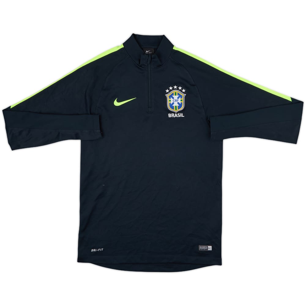 2016-17 Brazil Nike 1/4 Zip Drill Top - 6/10 - (S)