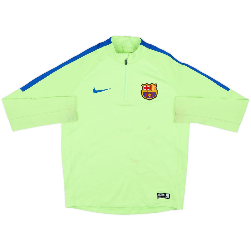 2017-18 Barcelona Nike 1/4 Zip Drill Top - 5/10 - (L.Boys)