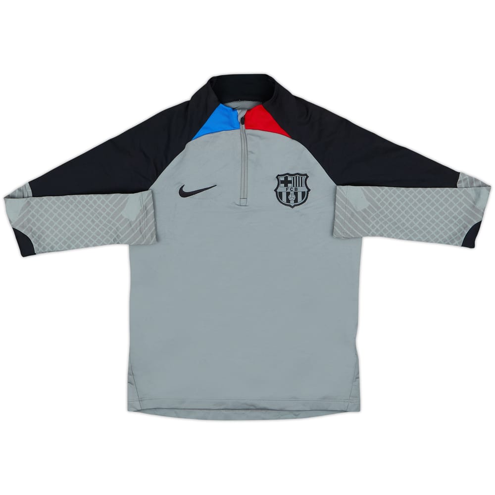 2022-23 Barcelona Nike 1/4 Zip Drill Top - 8/10 - (M.Boys)