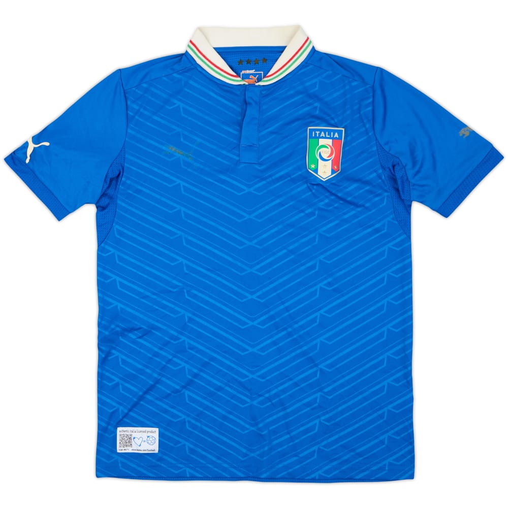 2012-13 Italy Home Shirt - 4/10 - (XL.Boys)