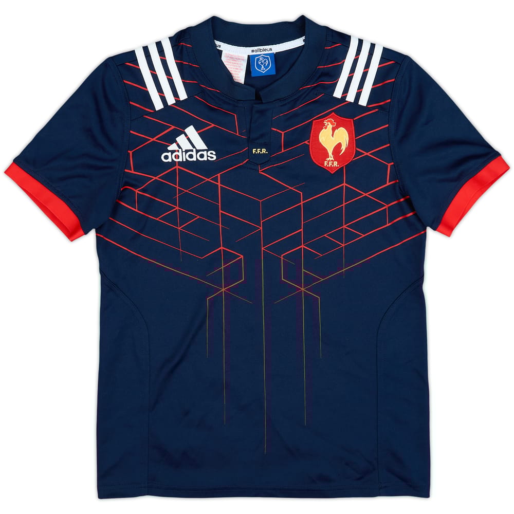 2016-17 France Rugby Home Shirt Lucas - 9/10 - (L.Boys)