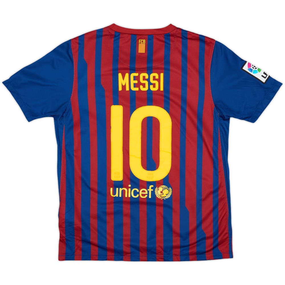 2011-12 Barcelona Home Shirt Messi #10 - 6/10 - (L.Boys)