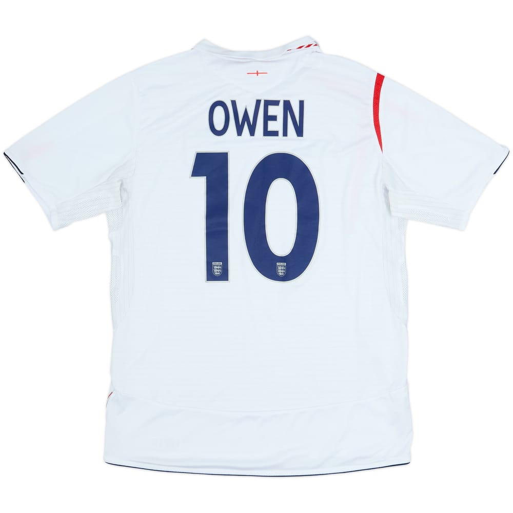 2005-07 England Home Shirt Owen #10 - 7/10 - (L)
