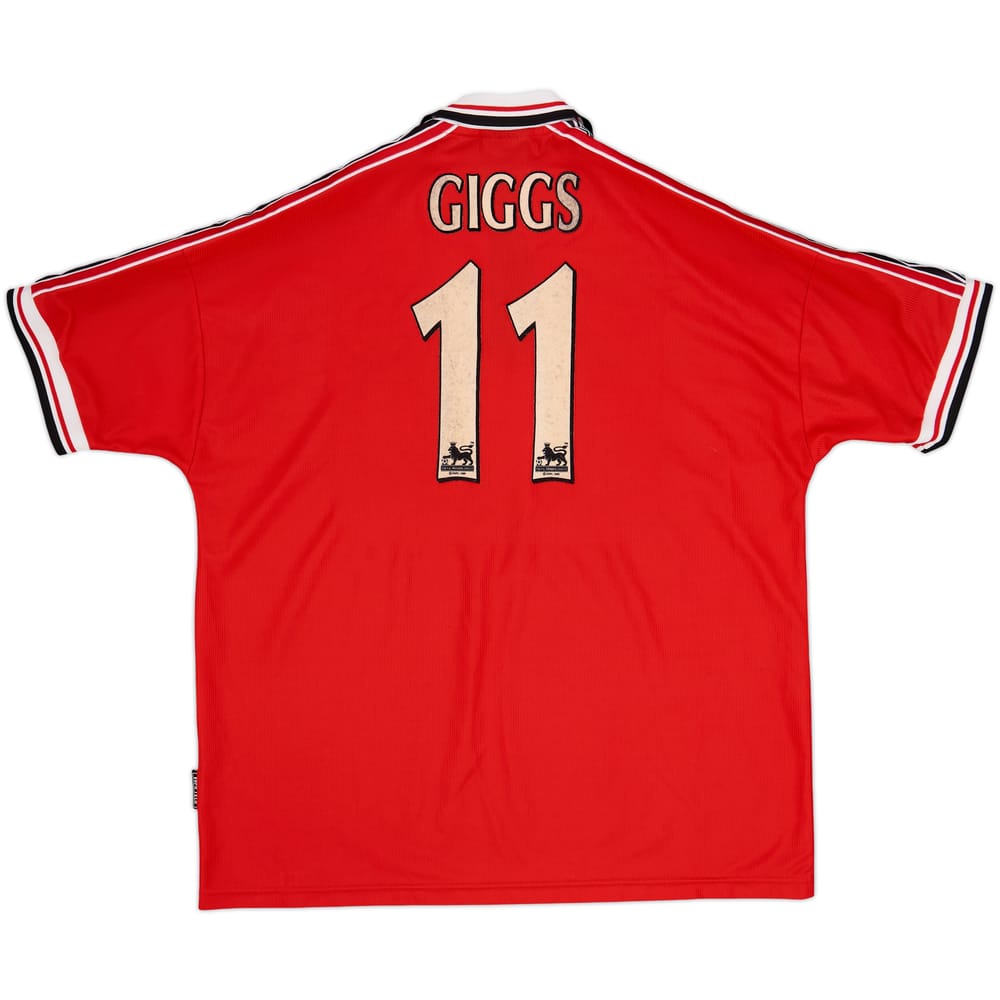 1998-00 Manchester United Home Shirt Giggs #11 - 8/10 - (XXL)
