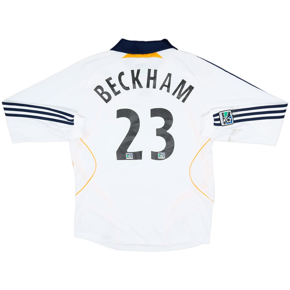 2007-08 LA Galaxy Home L/S Shirt Beckham #23 (M)