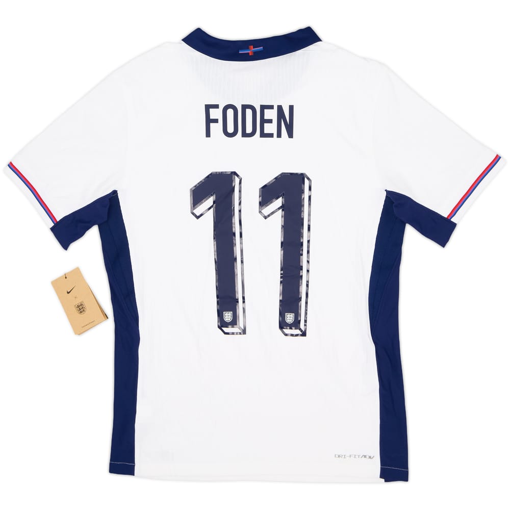 2024-25 England Authentic Home Shirt Foden #11 (S)