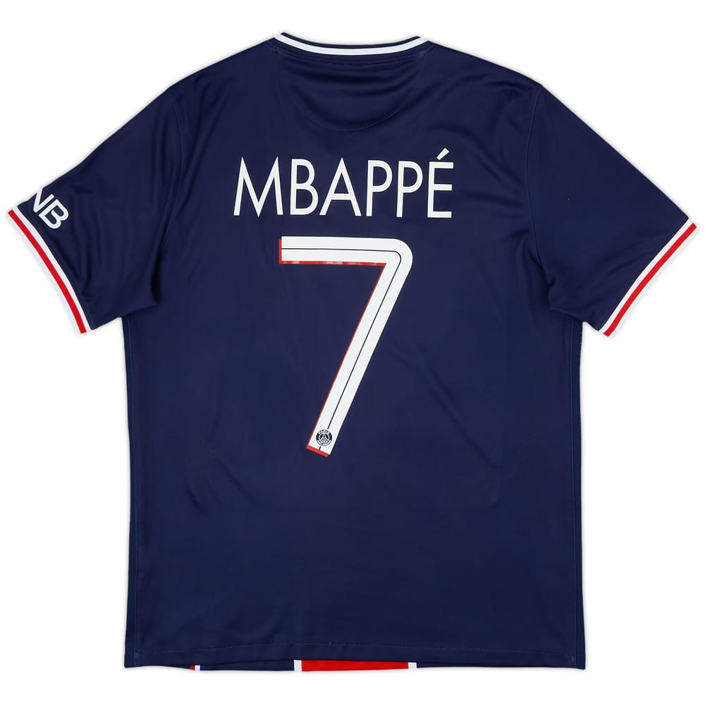 2020-21 Paris Saint-Germain Home Shirt Mbappe #7 - 8/10 - (L)