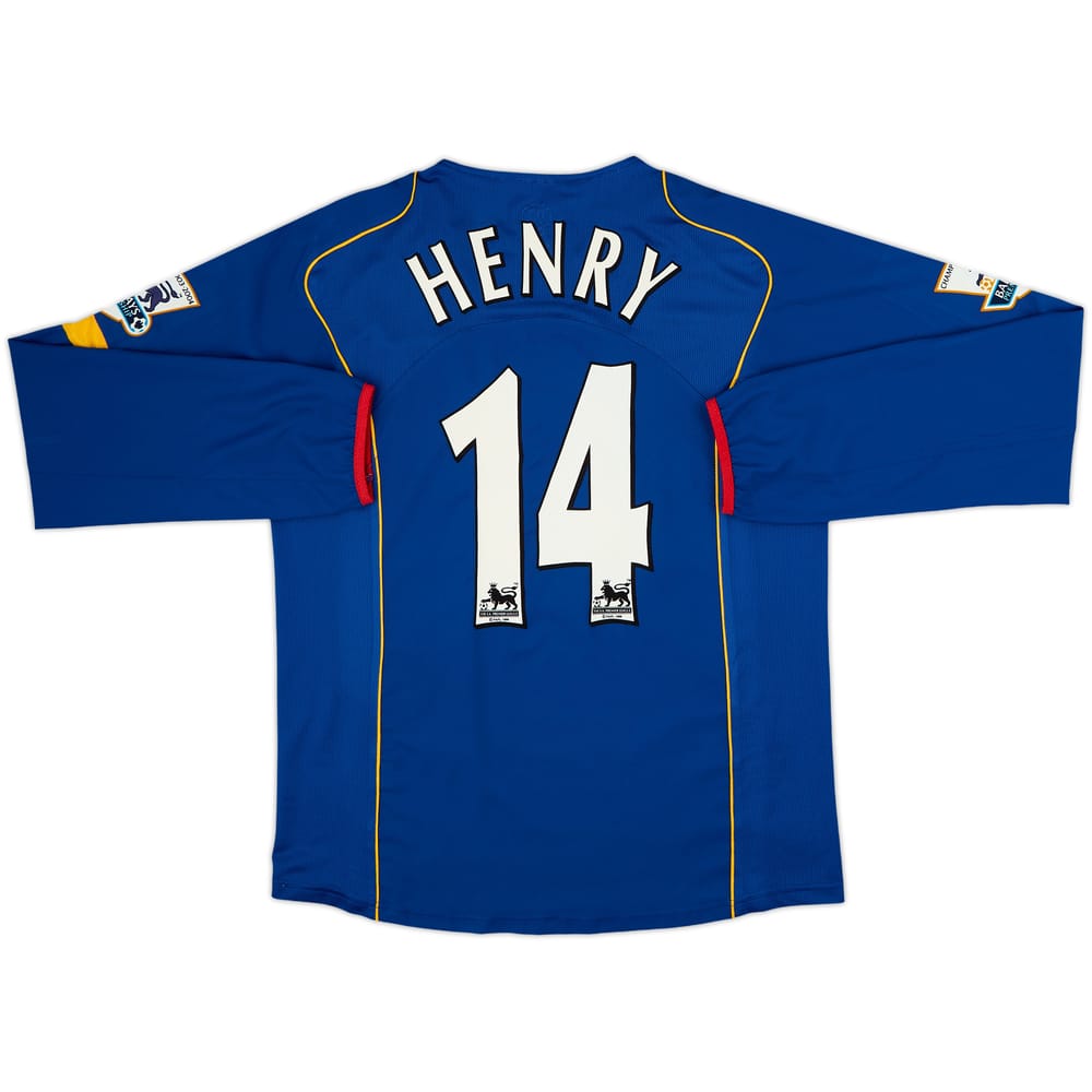 2004-06 Arsenal Away L/S Shirt Henry #14 - 8/10 - (M)