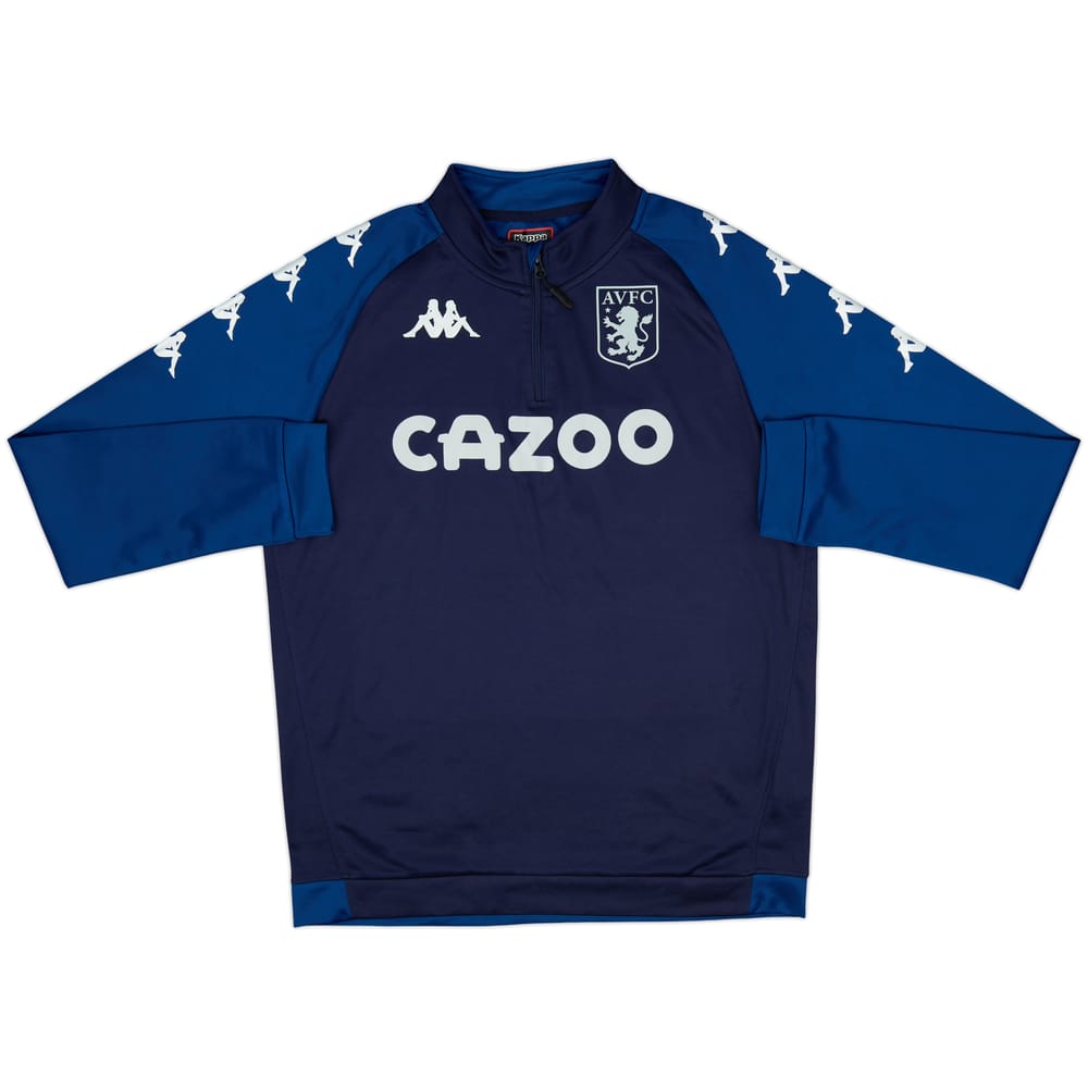 2020-21 Aston Villa Kappa 1/4 Zip Drill Top - 8/10 - (XL)