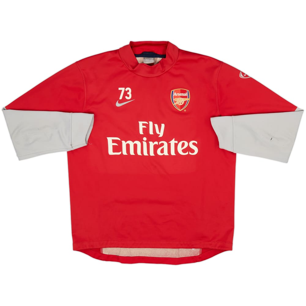 2009-10 Arsenal Player Issue Nike Drill Top #73 - 7/10 - (L)