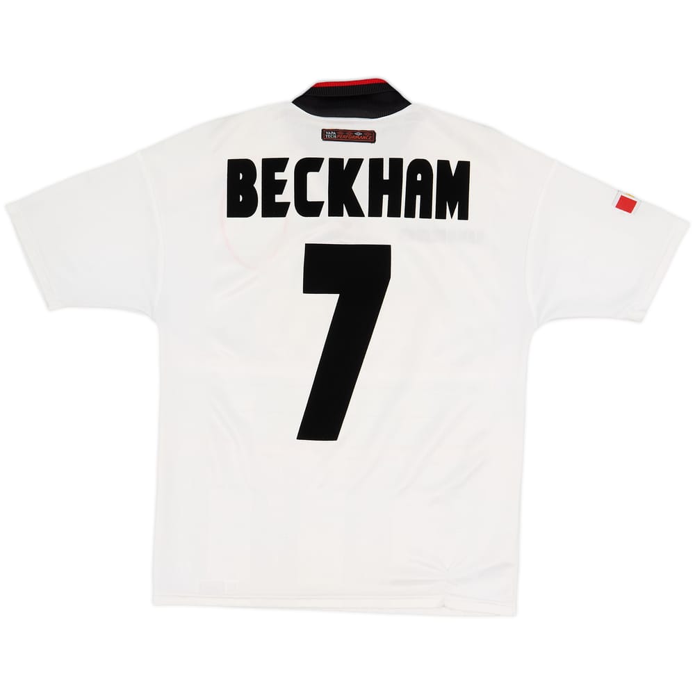 1997-99 Manchester United Away Shirt Beckham #7 - 6/10 - (Y)
