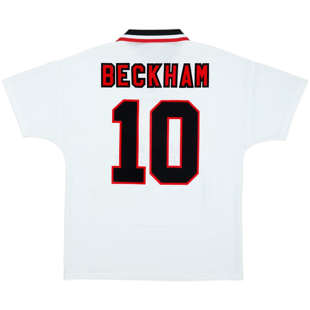 1996-97 Manchester United Away Shirt Beckham #10 - 8/10 - (L)