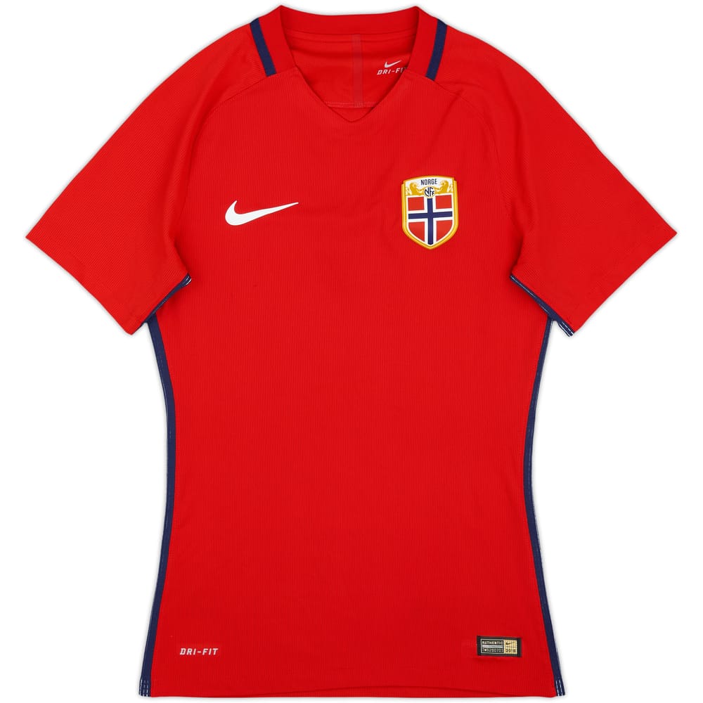 2016-18 Norway Player Issue Home Shirt - 8/10 - (S)
