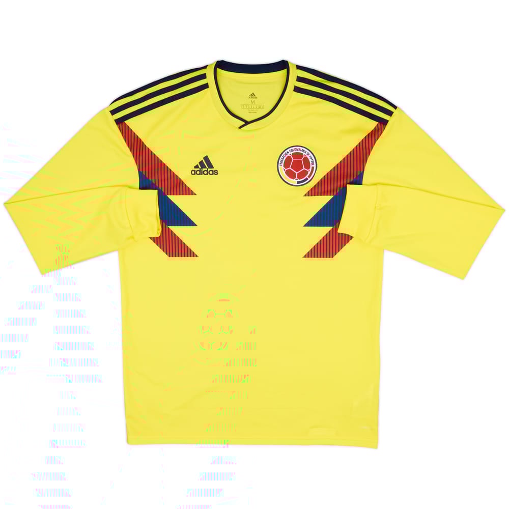 2018-19 Colombia Home L/S Shirt - 10/10 - (M)