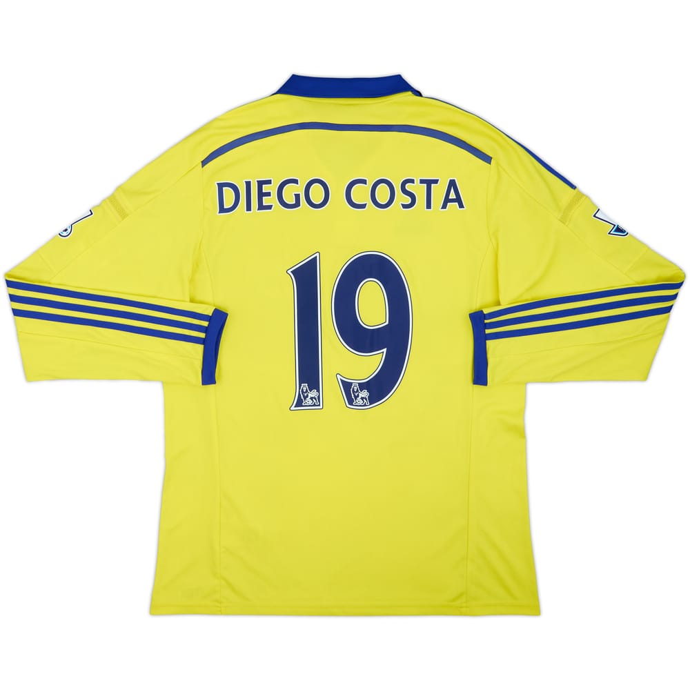 2014-15 Chelsea Away L/S Shirt Diego Costa #19 - 8/10 - (L)
