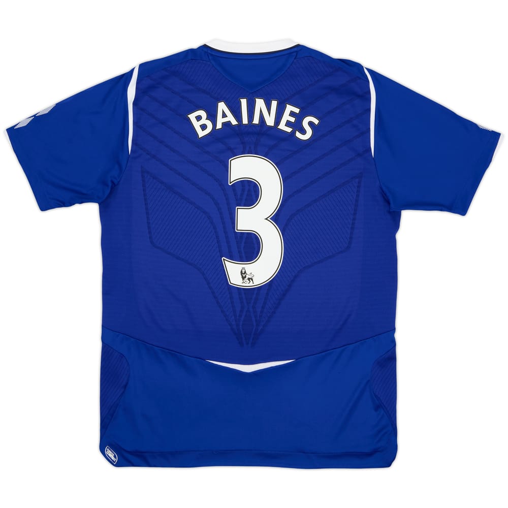 2008-09 Everton Home Shirt Baines #3 - 8/10 - (M)