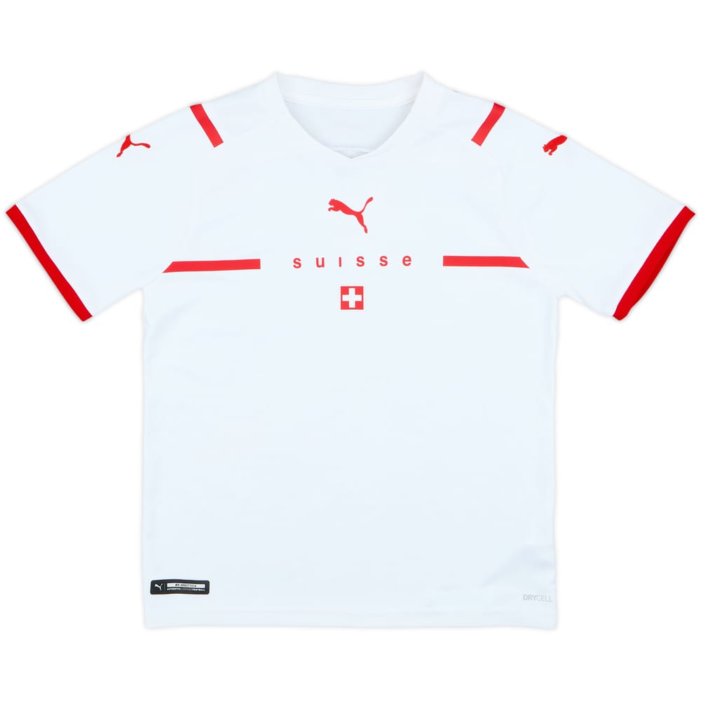2021-22 Switzerland Away Shirt - 9/10 - (S.Boys)
