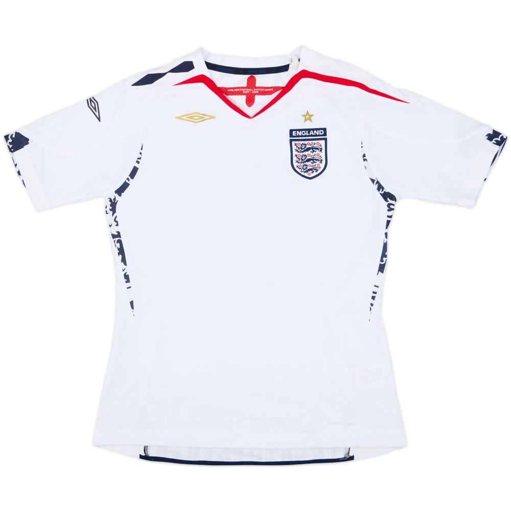 2007-09 England Home Shirt - 9/10 - (Women's M)
