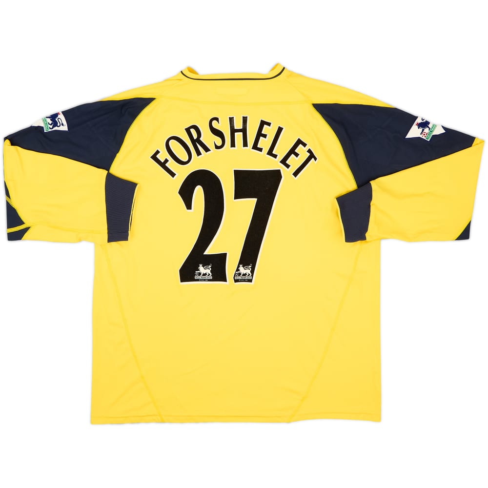 2002-03 Bolton Match Issue Away L/S Shirt Forshelet #27