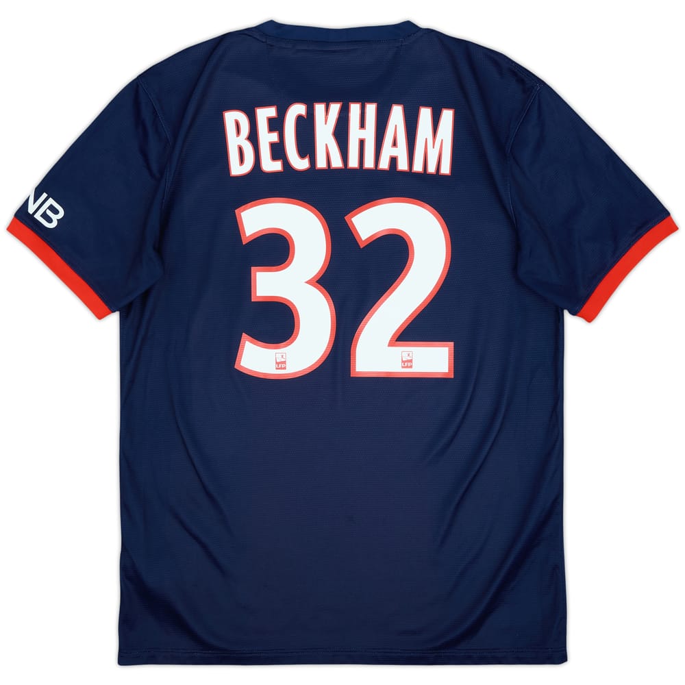 2013-14 Paris Saint-Germain Home Shirt Beckham #32 - 8/10 - (M)