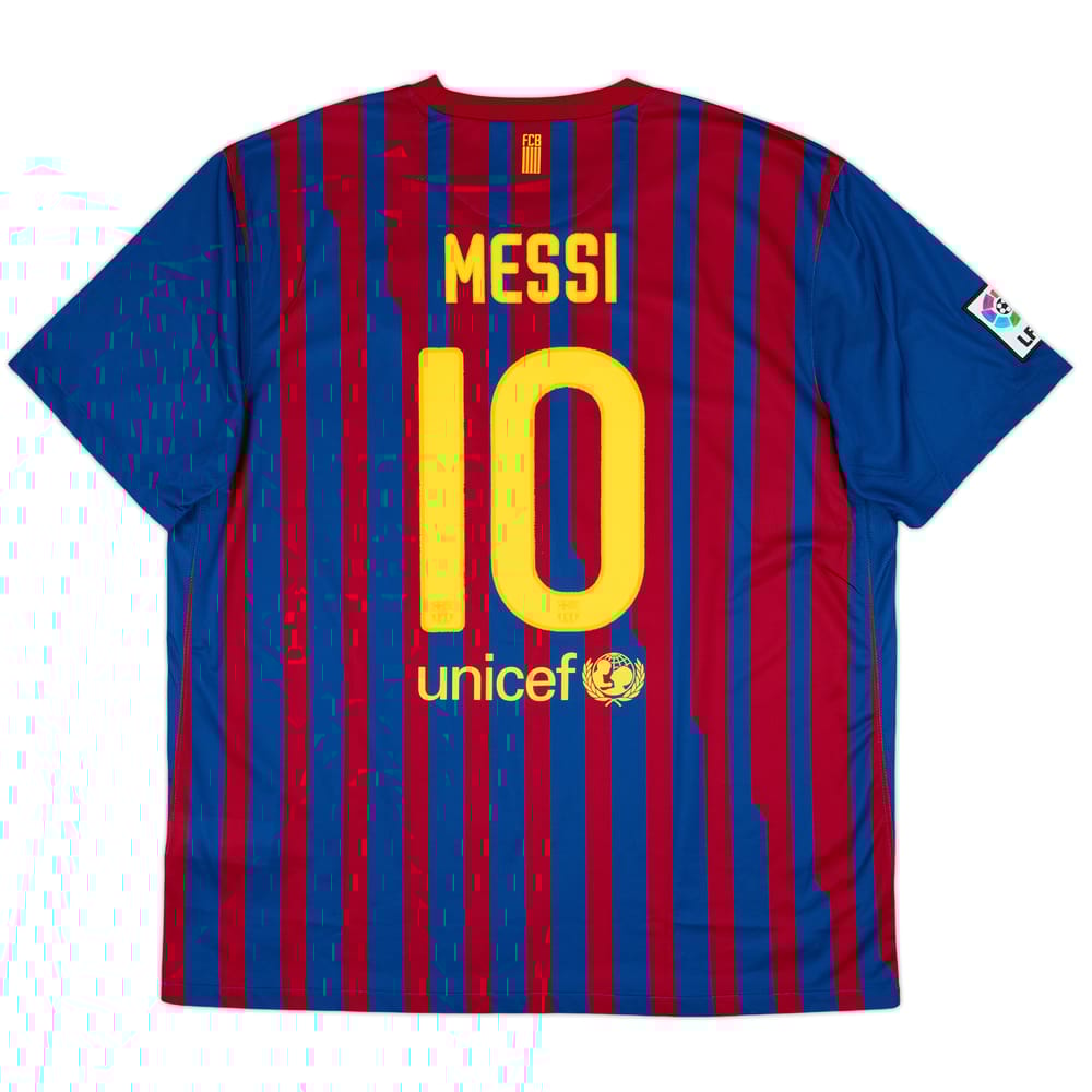 2011-12 Barcelona Home Shirt Messi #10 - 7/10 - (XXL)
