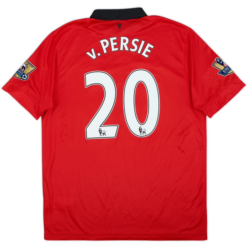 2013-14 Manchester United Home Shirt v. Persie #20 - 8/10 - (L)