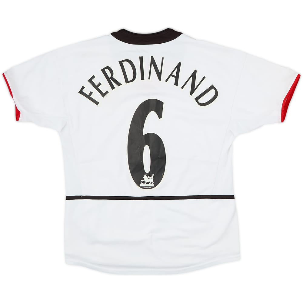 2002-03 Manchester United Away Shirt Ferdinand #6 - 6/10 - (M.Boys)