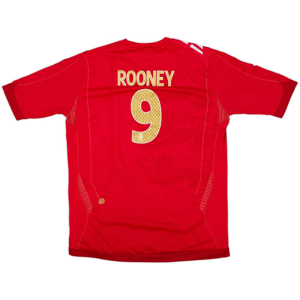 2006-08 England Away Shirt Rooney #9 - 8/10 - (XL.Boys)