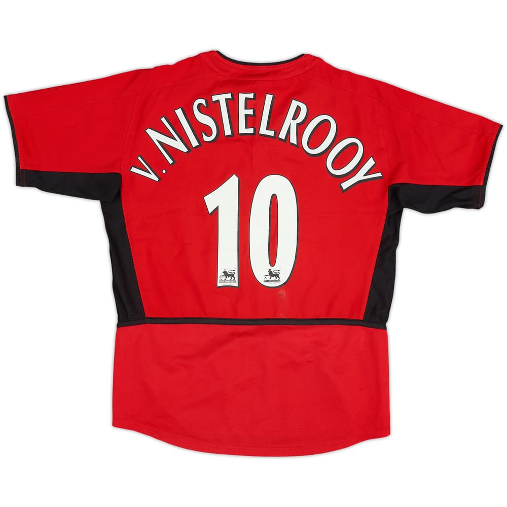 2002-04 Manchester United Home Shirt V.Nistelrooy #10 - 7/10 - (S.Boys)