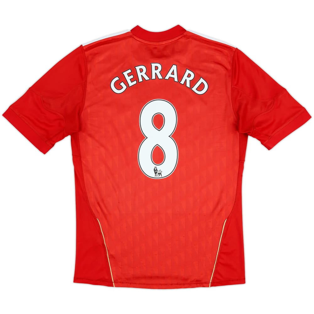 2010-12 Liverpool Home Shirt Gerrard #8 - 6/10 - (M)