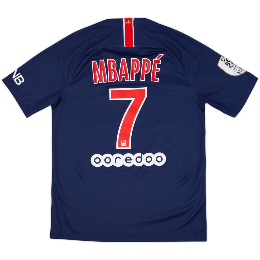 2018-19 Paris Saint-Germain Home Shirt Mbappe #7 - 8/10 - (M)