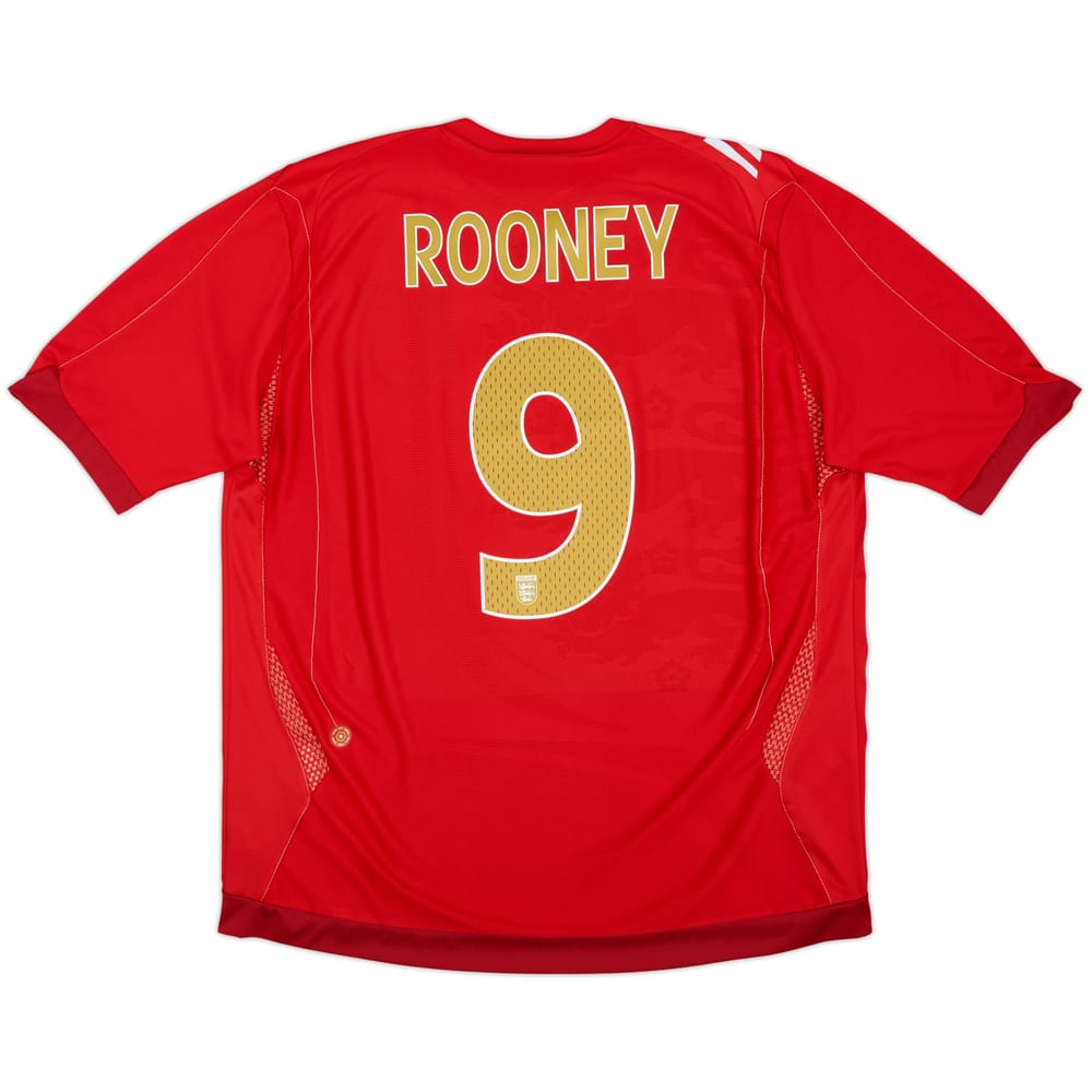 2006-08 England Away Shirt Rooney #9 - 4/10 - (XL)