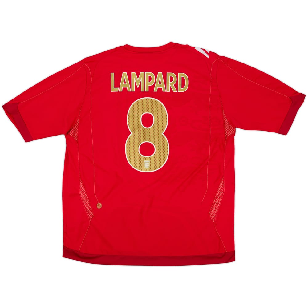 2006-08 England Away Shirt Lampard #8 - 6/10 - (XL)