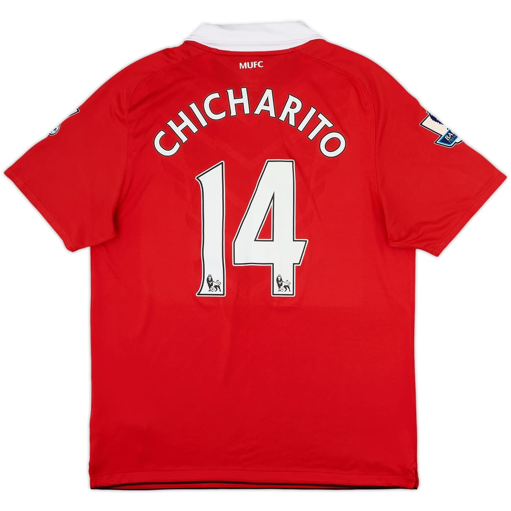 2010-11 Manchester United Home Shirt Chicharito #14 - 10/10 - (L)