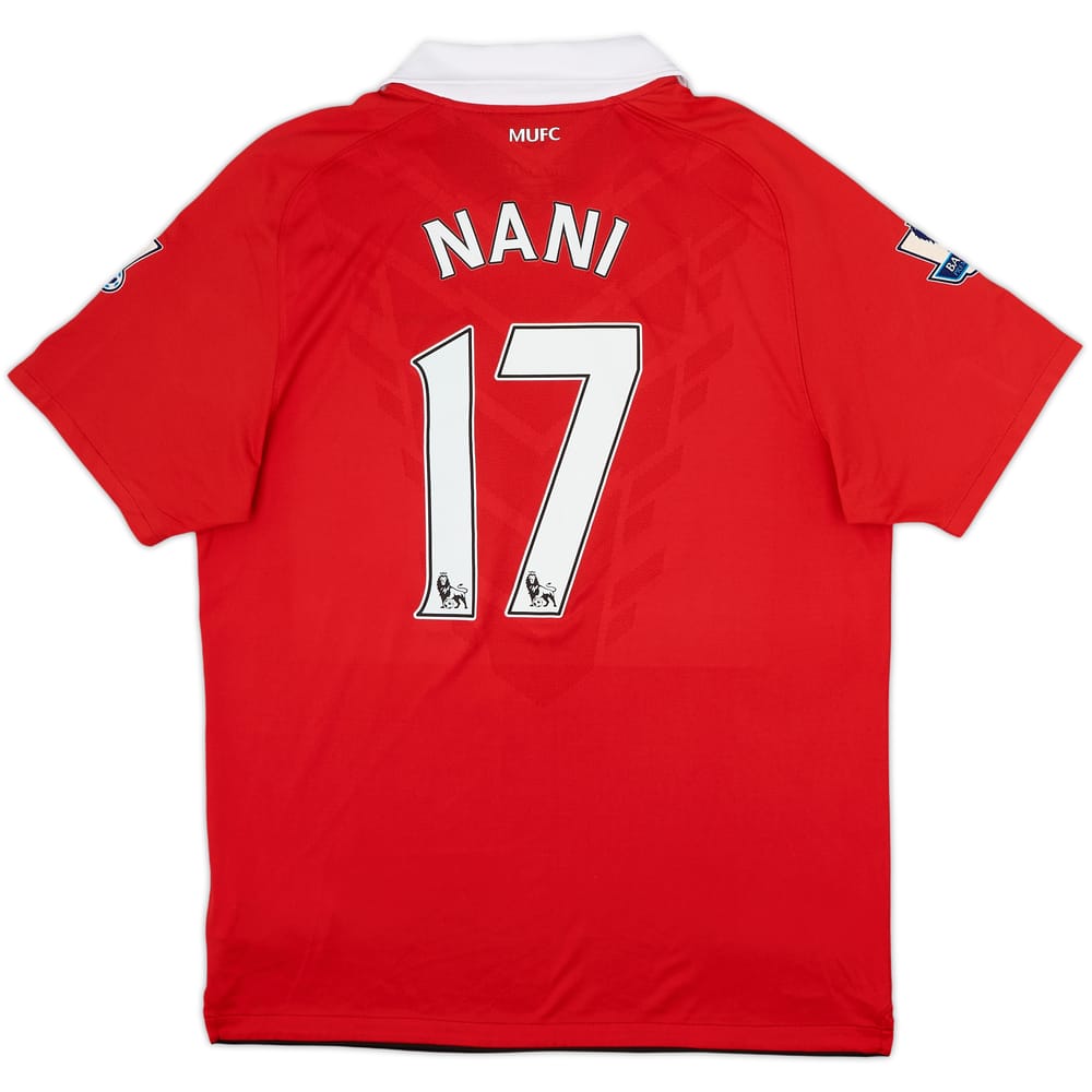 2010-11 Manchester United Home Shirt Nani #17 - 9/10 - (L)